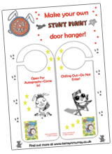 Stunt Bunny Door Hanger
